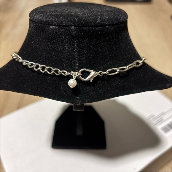 Vintage Layered Faux Pearl Bib Style Necklace Women’s Silver Pearls Statement - Picture 4 of 15